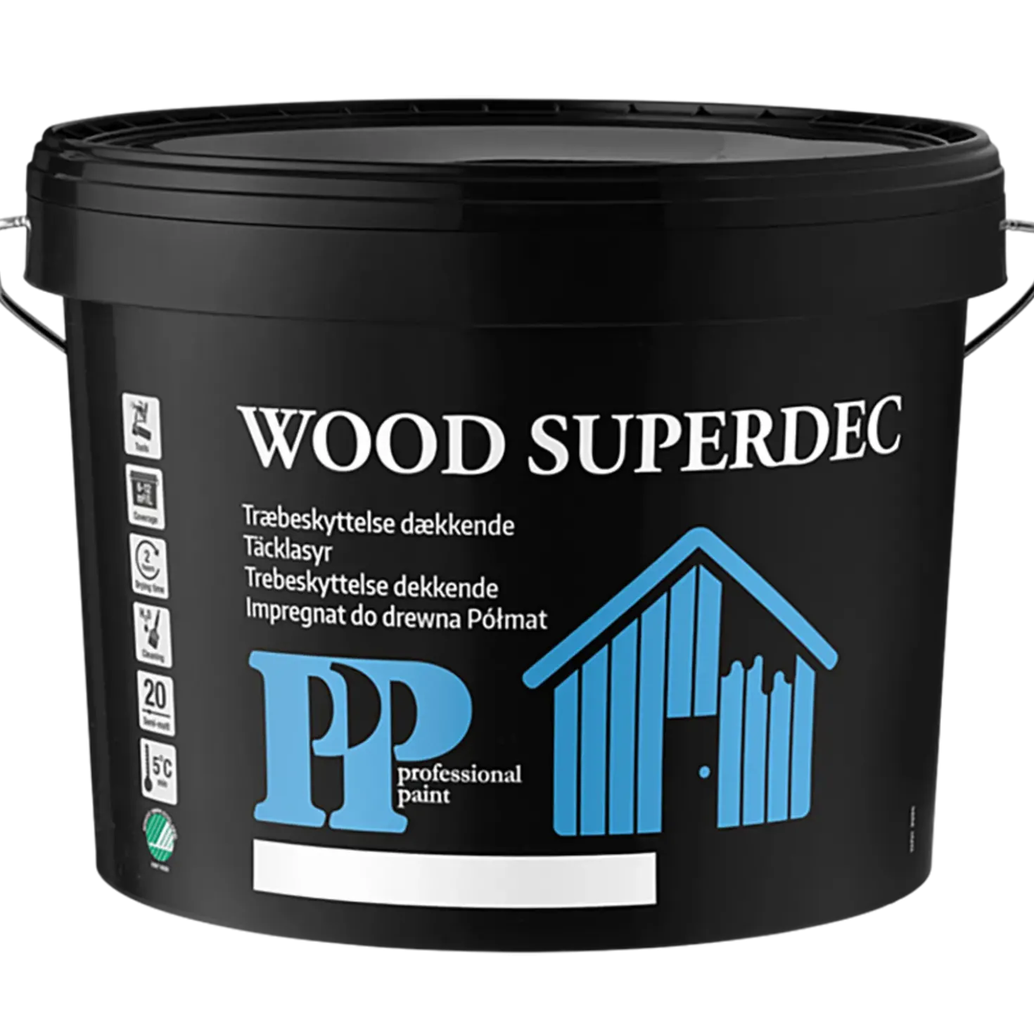 PP træbeskyttelse Wood Superdec 9 L hvid/base 1