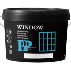 PP vinduesmaling sort 2,5 L