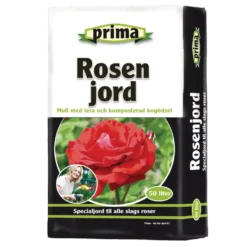 Prima rosenjord m/kogødning 50 L