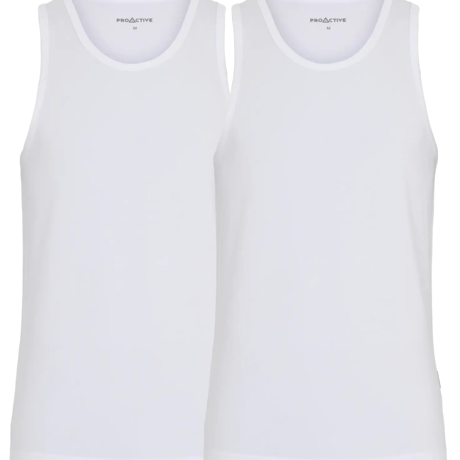 Proactive singlet 2-pak str. 2XL hvid