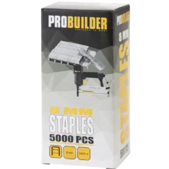 Probuilder klammer 8 mm t/hæftepistol 5000 stk