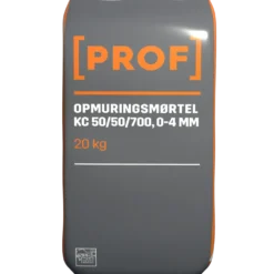 Prof opmuringsmørtel 50/50/700 0-4 mm 20 kg