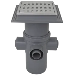 Purus afløbsskål Ø110 mm m/ flextop, rist og ramme
