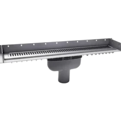 Purus Line afløbsrendesæt med vandlås rib Ø75 900 mm lodret