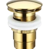 Push pop up bundventil Ø66 Guld