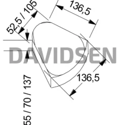RBR 5 cm koks hjertingsten flexline STOR 14x14/10,5 cm