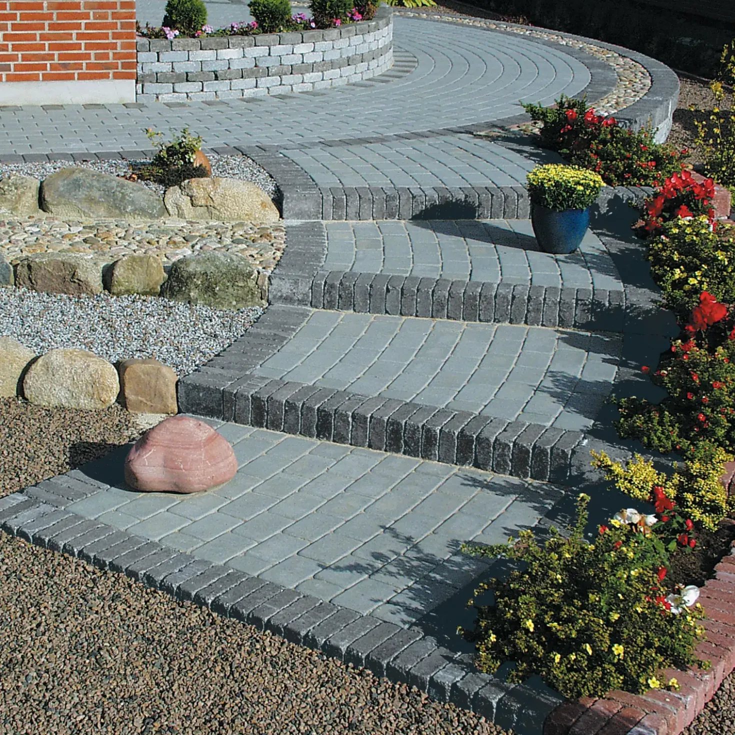 RBR Hjertingsten 14x21x5 cm, grå