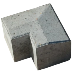 RBR Multikant standard TP15 udvendig hjørne, grå med skrå bagkant - 14x21x15,5 cm