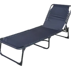 Relax liggestol i alu 58x187 cm sort