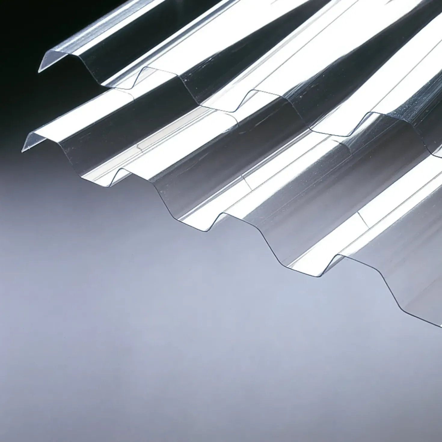 Rodena PVC trapez klar, 1115 x 3640 x 0,7 mm