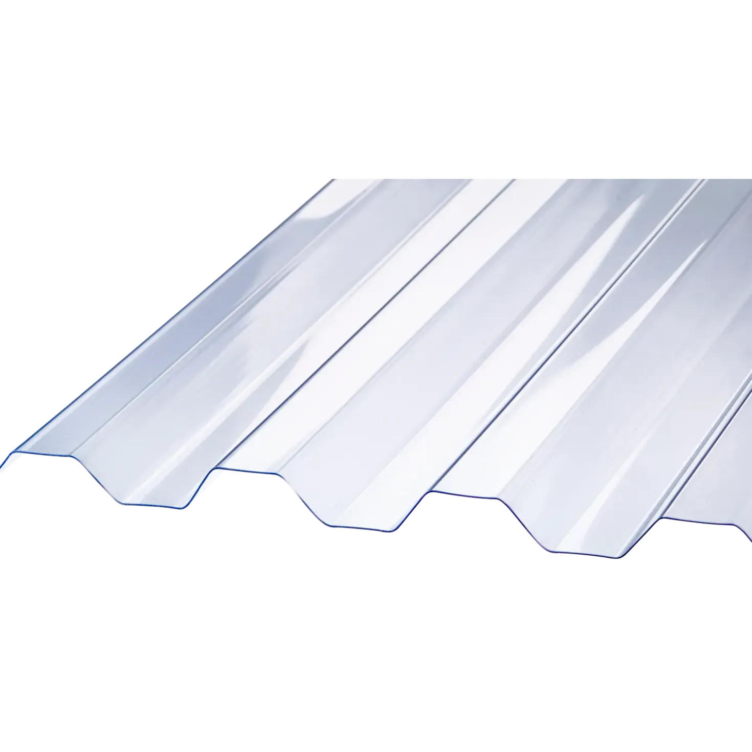 Rodena PVC trapez klar, 1115 x 3640 x 0,7 mm