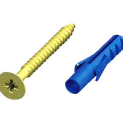 Roliba gulvskrue t/gulvskinner 3x30 mm messing 10 stk.