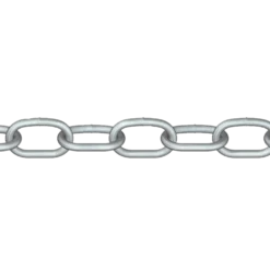 Roliba kortleddet kæde varmforzinket 4 mm x 5 m