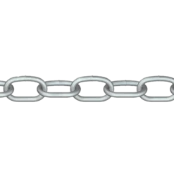 Roliba kortleddet kæde varmforzinket 5 mm x 5 m