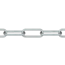 Roliba langleddet kæde varmforzinket 5 mm x 5 m