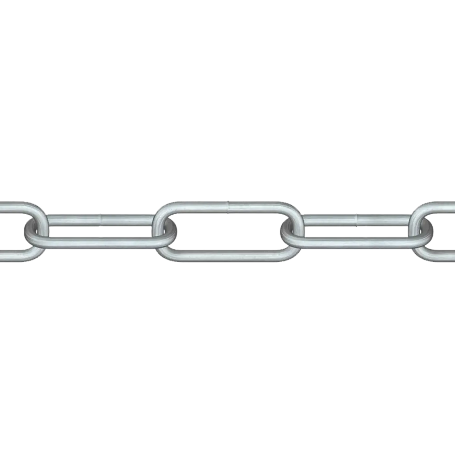 Roliba langleddet kæde varmforzinket 5 mm x 5 m
