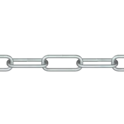 Roliba langleddet kæde varmforzinket 6 mm x 3 m