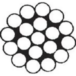 Roliba stålwire el-galvaniseret PVC belagt 3 mm x 10 m
