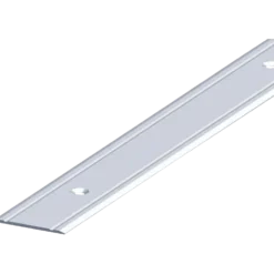 Roliba tæppeovergang m/centrerede huller 5x30 mm x 2 m elox. Alu