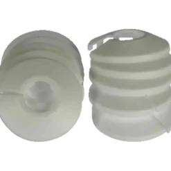 Roset delt 1/2" 22 mm hvid