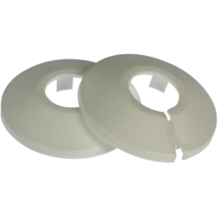 Roset delt 3/8" 18 mm hvid