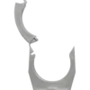 Rørholder plast 40 mm 2 stk.