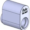 Ruko 1660 oval cylinder blank krom