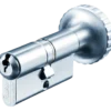 Ruko RB1602 dobbelt profilcylinder m/knop +20c + 10k mm rustfrit look