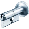 Ruko RB1602 dobbelt profilcylinder m/knop +10c + 10k mm rustfrit look