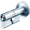 Ruko RB1602 dobbelt profilcylinder m/knop +15c rustfrit look