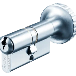 Ruko RB1602 dobbelt profilcylinder m/knop +15c rustfrit look