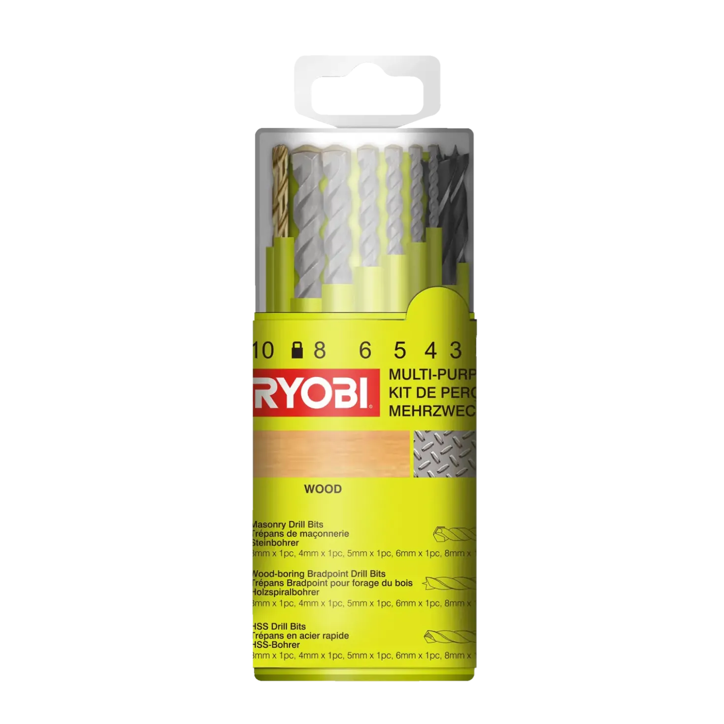 Ryobi RAK18DMIX mix borsæt 18 stk.