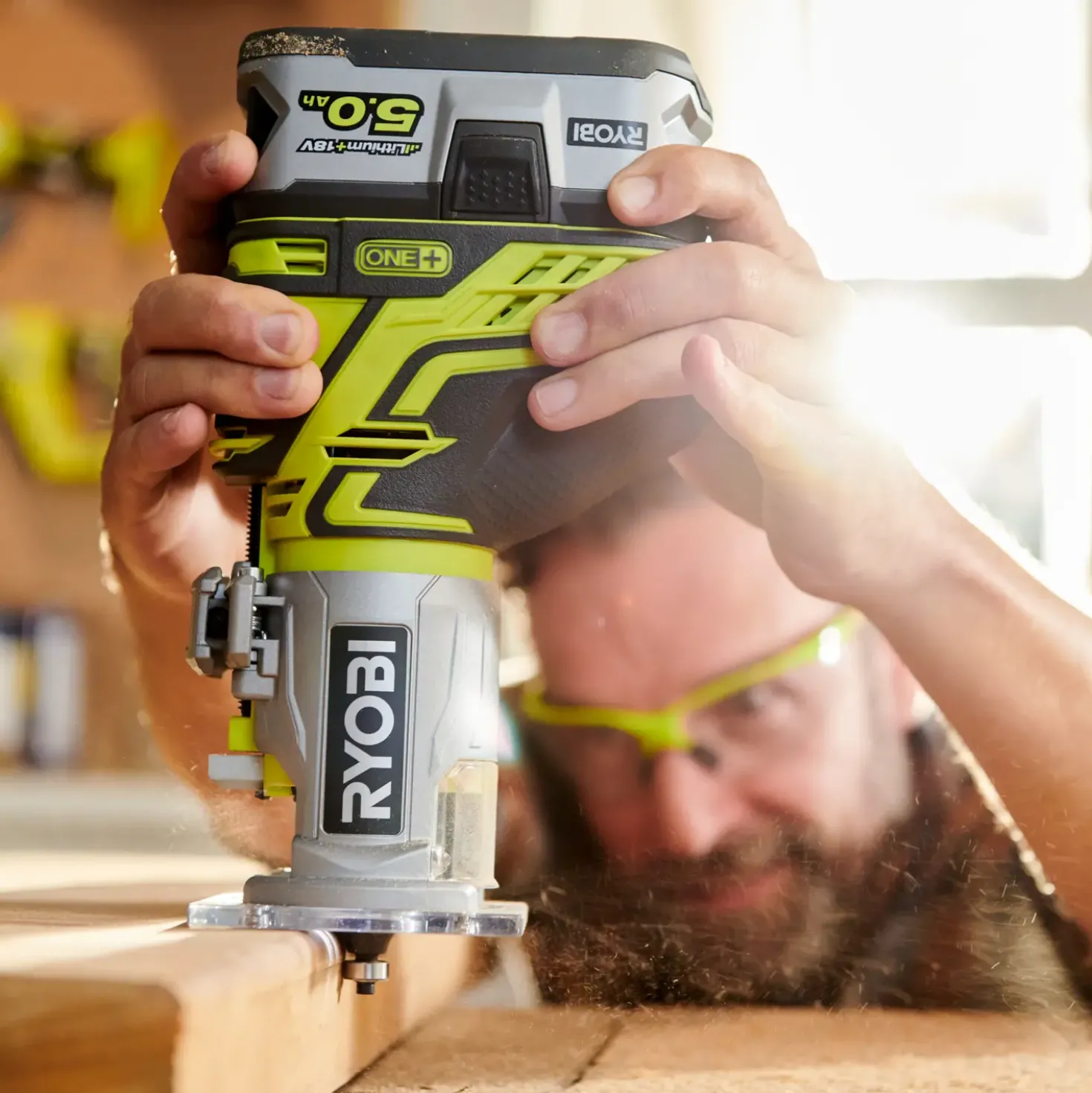 Ryobi R18TR-0 enhåndsfræser 18V ONE+ solo