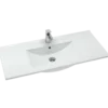 Scanbad Amber Vask 101x45,5 cm porcelæn hvid