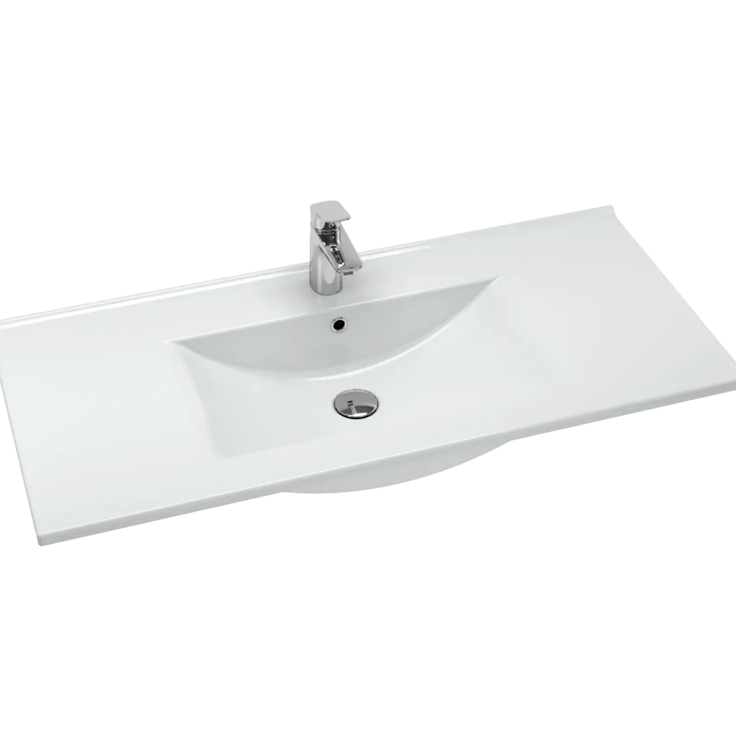 Scanbad Amber Vask 101x45,5 cm porcelæn hvid