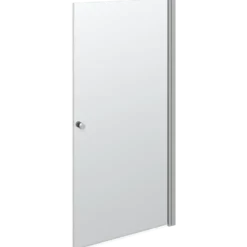 Scanbad Bruseadskillelse Satin/klart glas 99x200x0,6CM