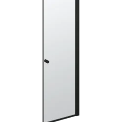 Scanbad brusedør 69x200 cm mat sort