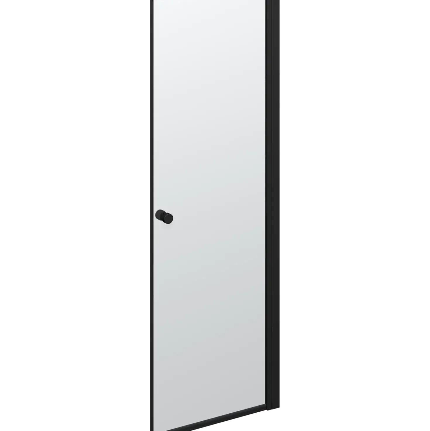 Scanbad brusedør 69x200 cm mat sort