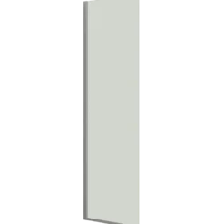 Scanbad brusevæg D 69x197,8cm børstet satin/klart glas