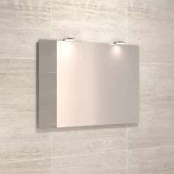Scanbad Delta spejl med LED-lys og lysstyring 120x80 cm