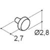 Scanbad Dot knopgreb Ø28/36 mm krom