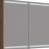 Scanbad Level spejlskab 100x80cm brun eg