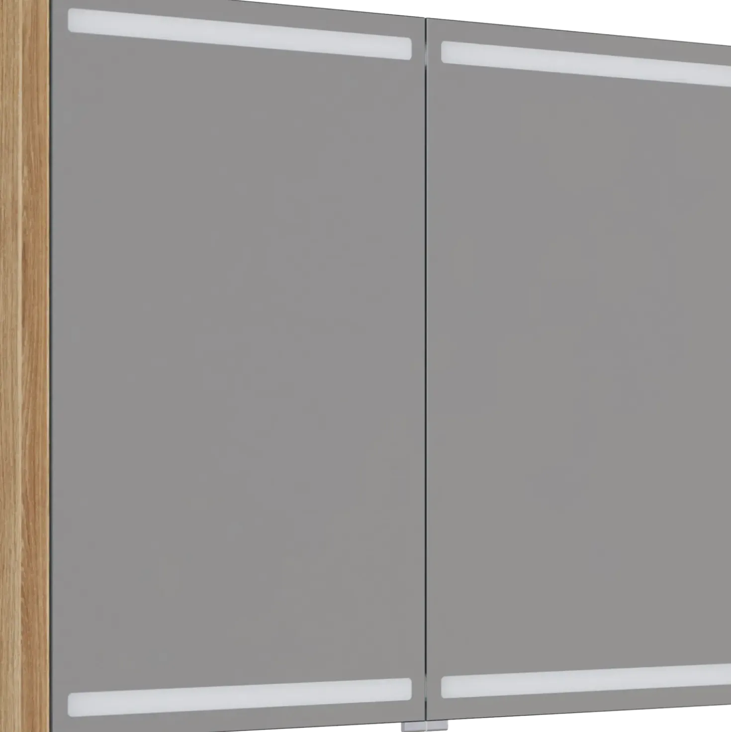 Scanbad Level spejlskab 100x80cm varm eg