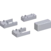 Scanbad Match afstandsstykker 2x6 mm rørgennemføring krom