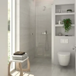 Scanbad Match brusedør A - klart glas 200 x 70 cm