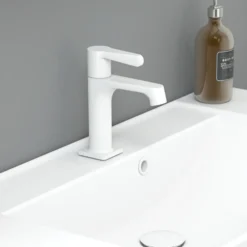 Scanbad overløbsroset t/porcelænsvask 3x3x1,5cm mat hvid