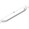 Scanbad Slim bøjlegreb 36 cm krom