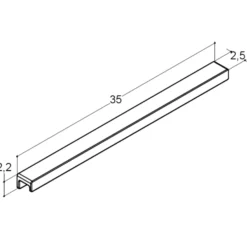 Scanbad Step bøjlegreb 35cm sort