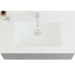 Scanbad vaskeskab m/håndvask 80cm mat grå