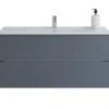 Scanbad vaskeskab m/håndvask 100cm mat grå